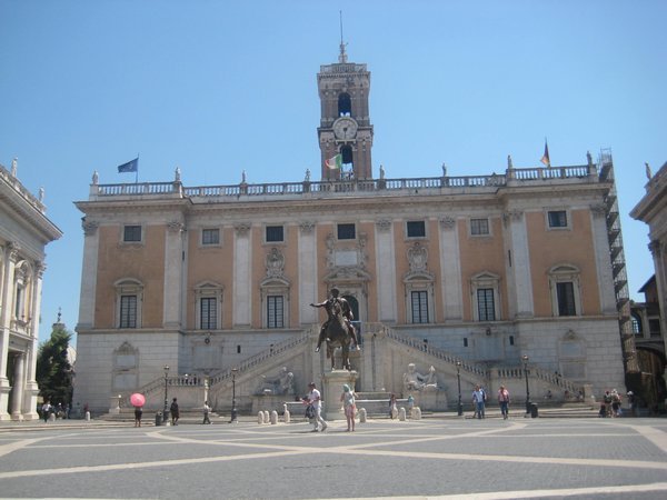 Campidoglio square designed by Michelangelo