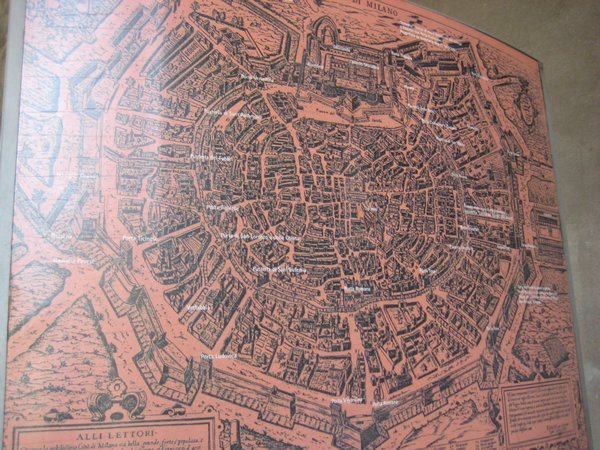 map of medival Milan
