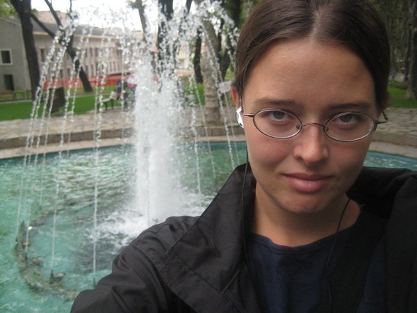 Me and a fountain in the park