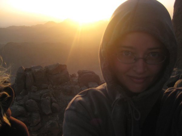 Me and the sunrise on the mountain