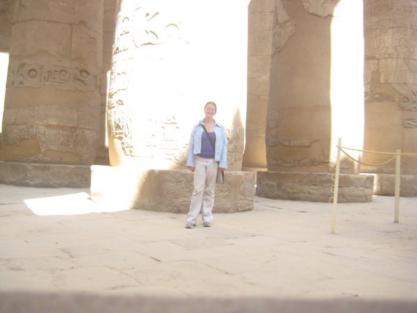 Me by the columns of Karnak