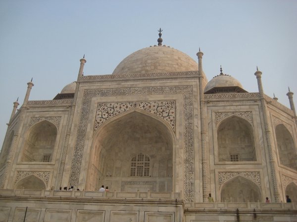 Close up of the Taj Mahal