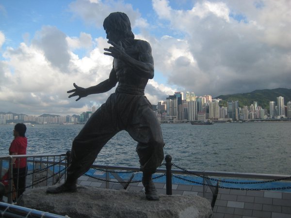 Bruce Lee Statue on the Avenue of Stars