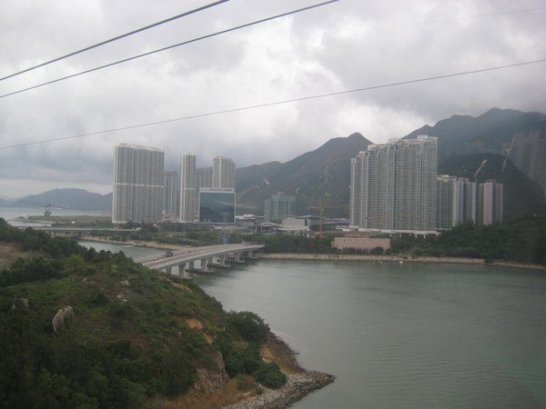 Veiw from the Lantau Island cable cars