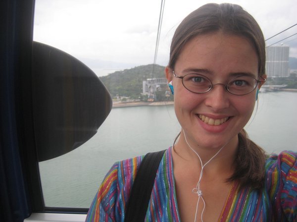 Me in a cable car