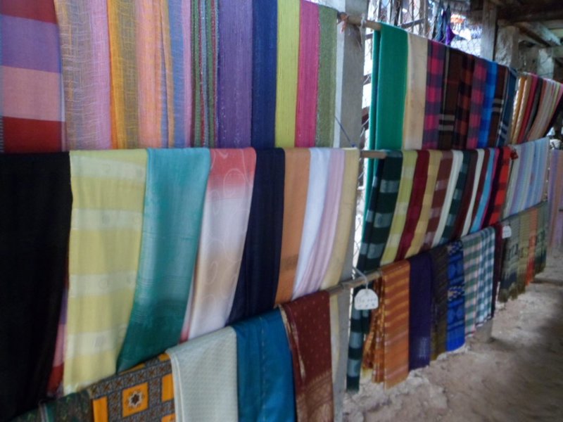 Scarves for sale in the Cham Villiage