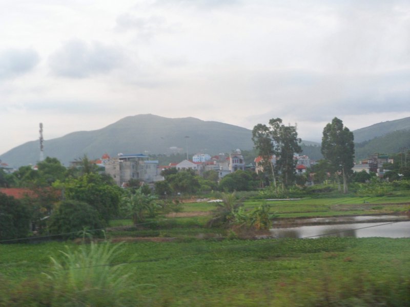 Countryside between Hanoi and Halong Bay
