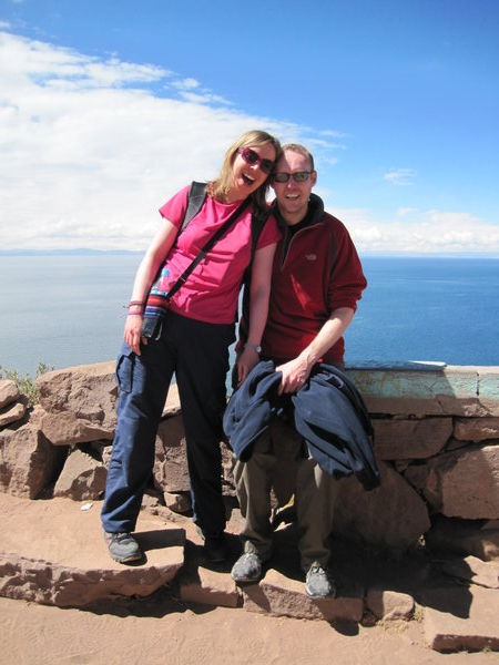 GG & JP on Tequile Island, Lake Titicaca