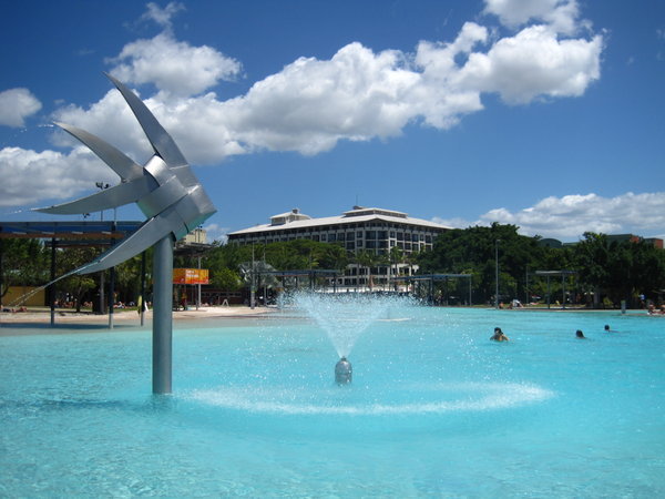 Nice pool at seafront in Cairns