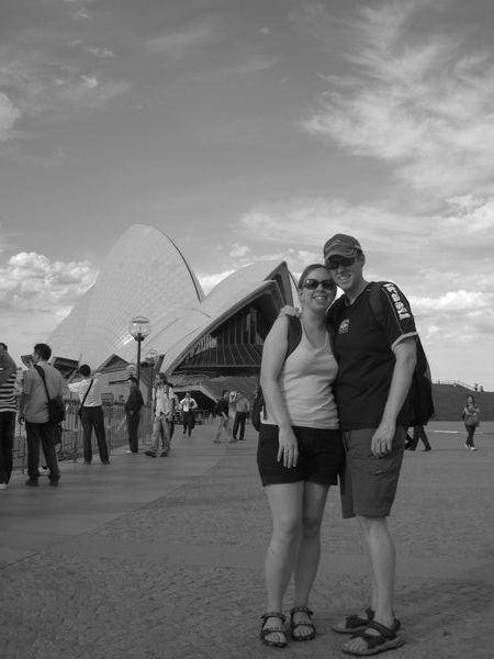 GG & JP in front of Opera House