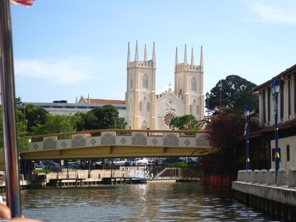 View of church from river