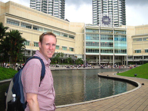 By shopping complex at Petronas towers. 