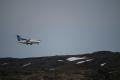 a plane coming into Iqaluit