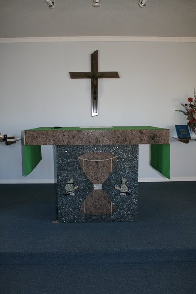 granite alter in Catholic Church here in Iqaluit