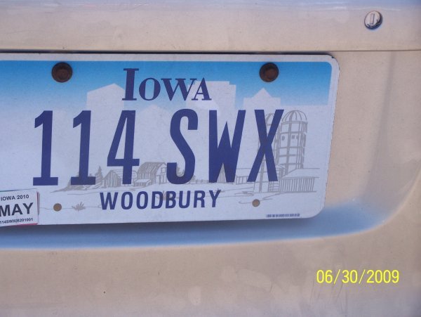 Car tag from Woodbury!