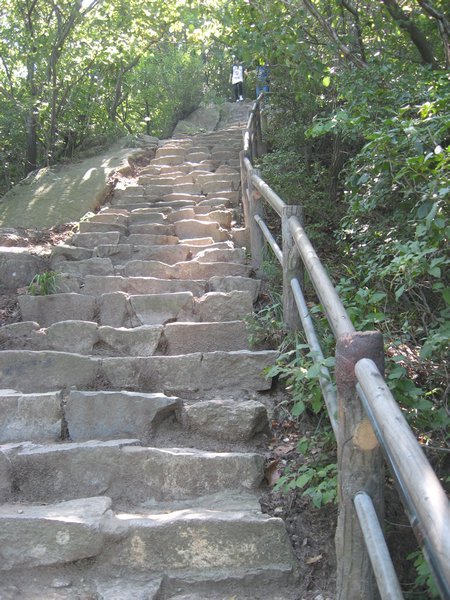 Stairs to the top of the mountain