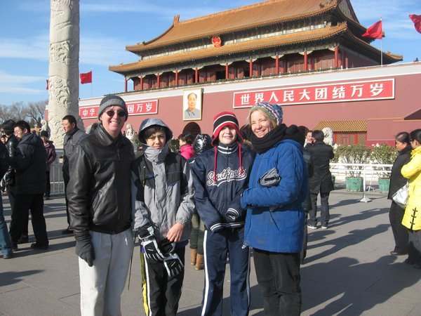In front of the Forbidden city
