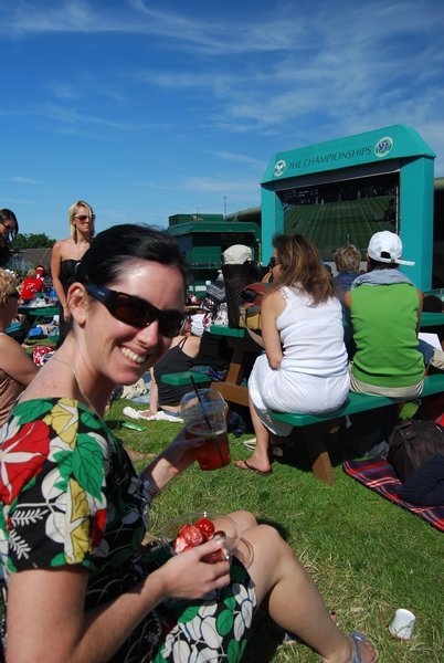 Strawberries, Pimms...happy