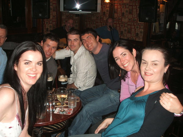 Out in Dublin with Lisa and crew