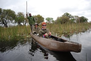 Cruising the delta in the Mokoro