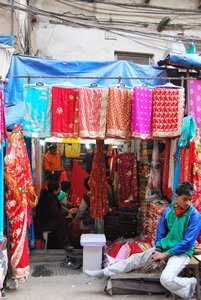 Colourful market shop