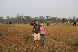 At the elephant Sanctuary in Chitwan