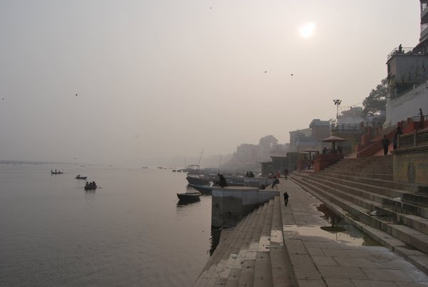 Early morning along the Ghats in Varanasi