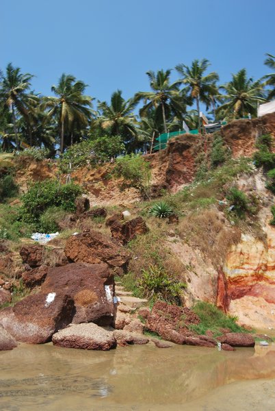 Steps to the cliff in Varkala
