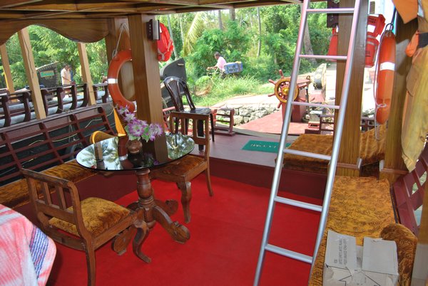 Inside the house boat