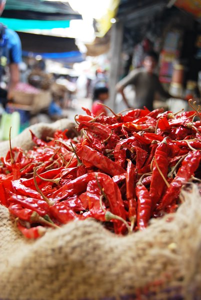 Chillies in the Market
