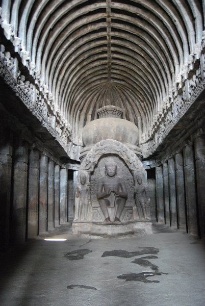 Stone Cathedral at Ajanta Caves