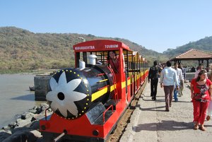 Toy train at Elephant Island