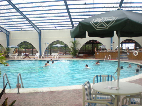 the indoor pool