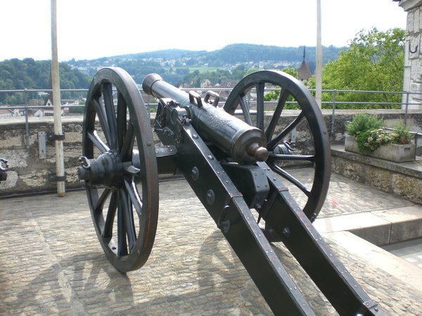 The cannon on the top