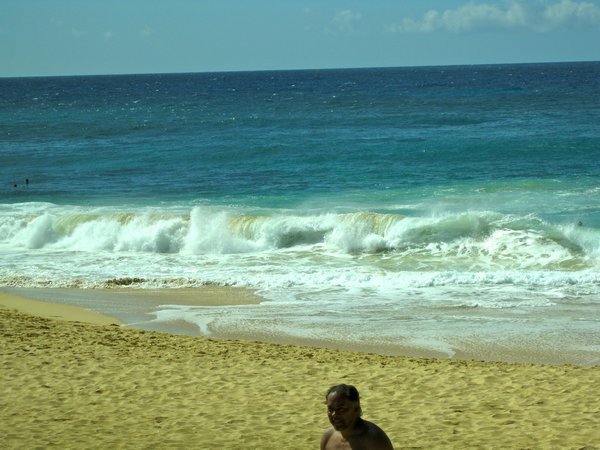 waves at the dangerous beach