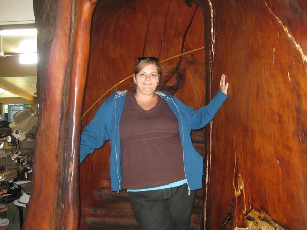 me in a carved wood staircase