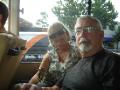 mom and dad on the bus