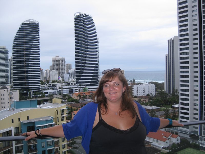 me on our balcony!