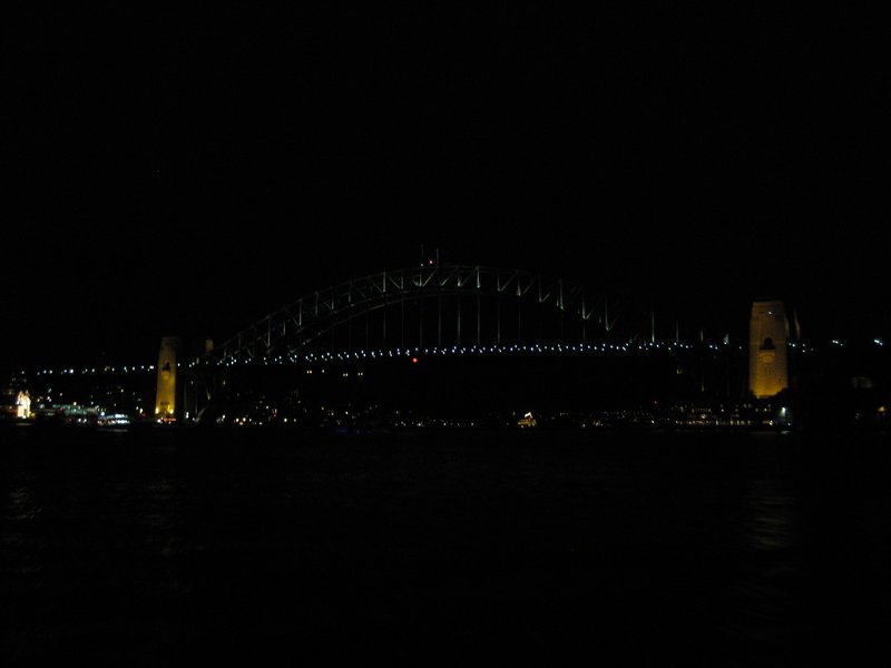 harbour bridge at night