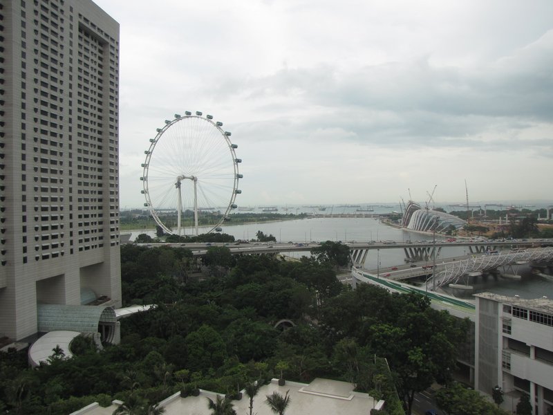 Singpore Flyer view from our room