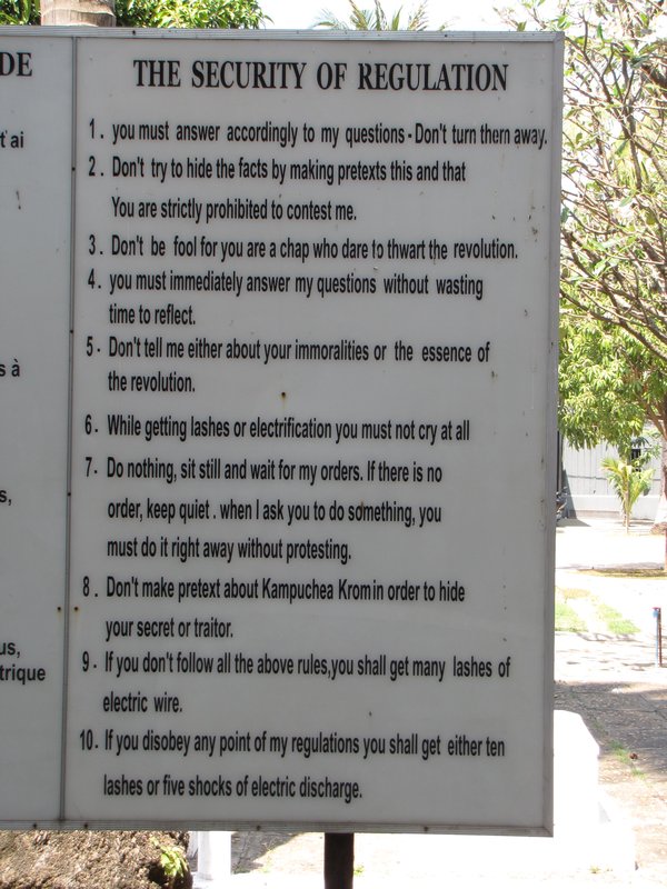 Rules for the Prisoners