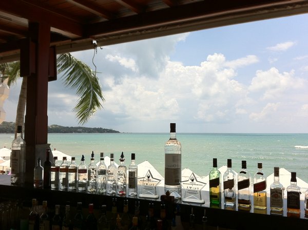 View from the Resort Bar - Yummy Drinks