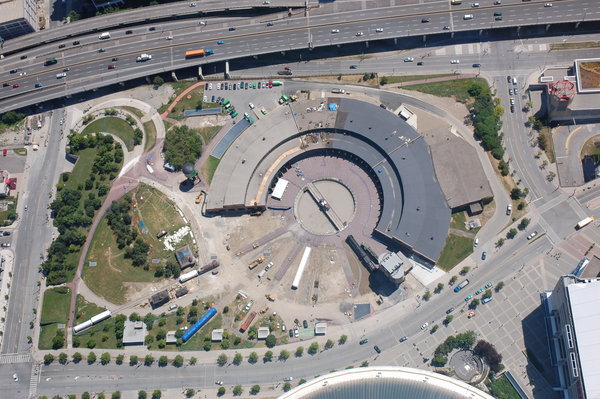 View of Roundhouse from CN Tower