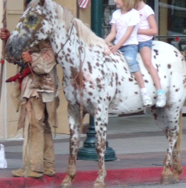 Painted Horse and American Indian in Estes
