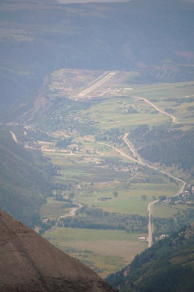 View of Telluride from Imogene Pass