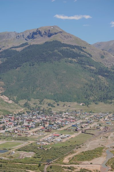 View of Silverton from Hwy 550 