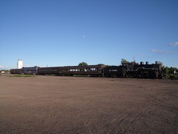 Steam Engine at Alamosa Station