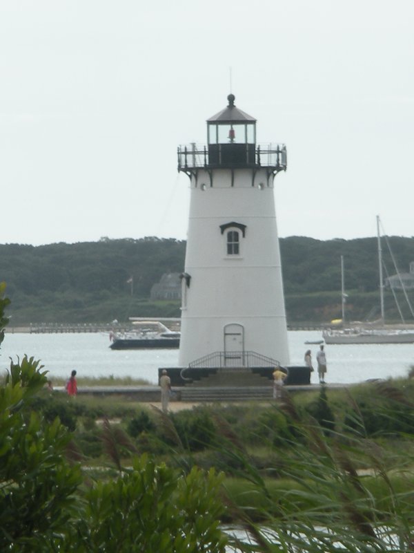 We Stop By to See the Edgartown Lighthouse When We Arrive