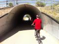 Cool underpasses along trail