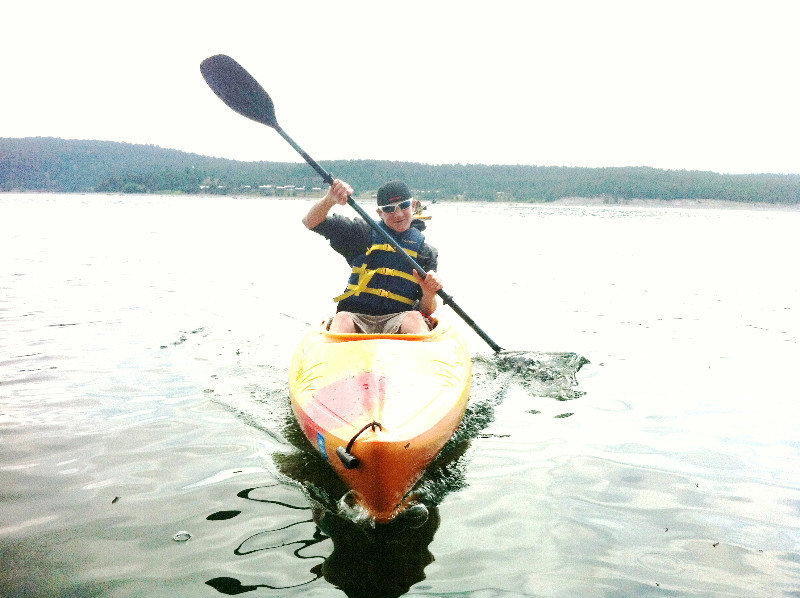 Sean Kayaking on Jackson Lake